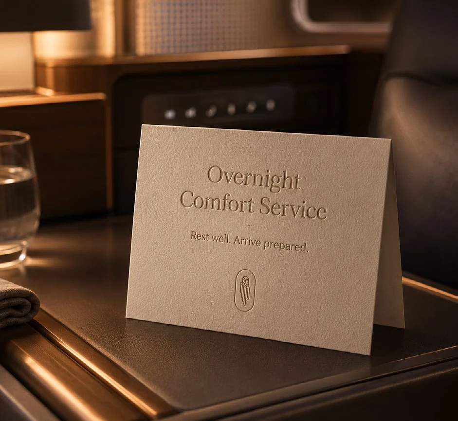 Lounge Welcome Card